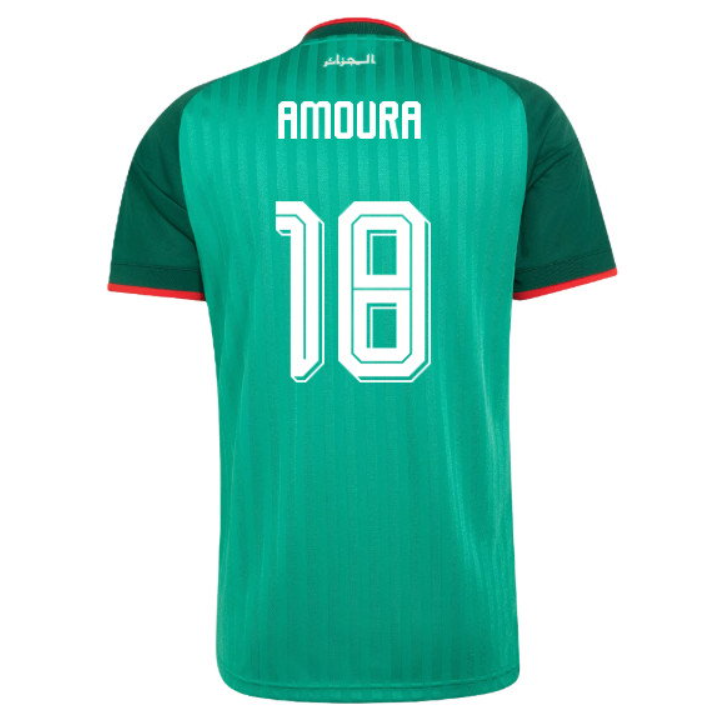 Algeriet Bortatröja 2026/27 Mohamed Amoura 18 Herr Fotbollströja
