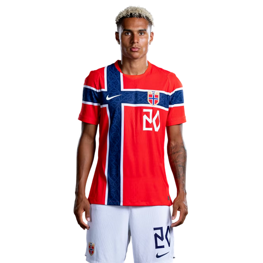 Antonio Nusa 20 Norge VM 2026 Hemmaställ Herr Fotbollströja med Shorts