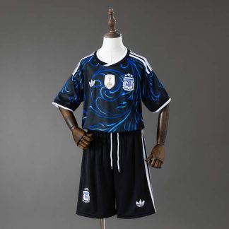 Argentina VM 2026 Bortaställ Barn Fotbollsset Tröja och Shorts