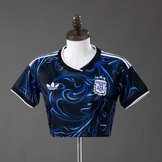 Argentina VM 2026 Bortatröja Dam Crop Top Fotbollströja