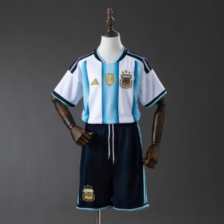 Argentina VM 2026 Hemmaställ Barn Fotbollsset Tröja och Shorts