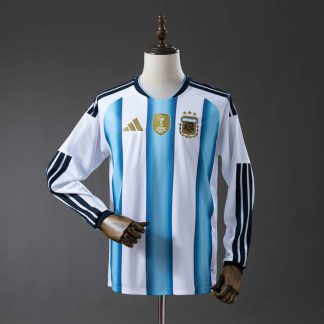 Argentina VM 2026 Hemmatröja Långärmad Fotbollströja Herr