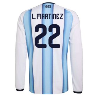 Argentina VM 2026 Hemmatröja Lautaro Martínez 22 Herr Långärmad Fotbollströja
