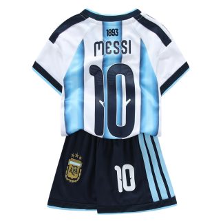 Argentina VM 2026 Hemmatröja Lionel Messi 10 Barn Fotbollsset Tröja och Shorts