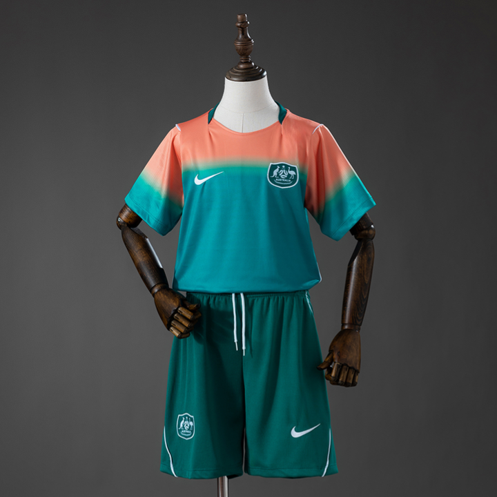 Australien VM 2026 Bortatröja Barn Set (Tröja + Shorts)