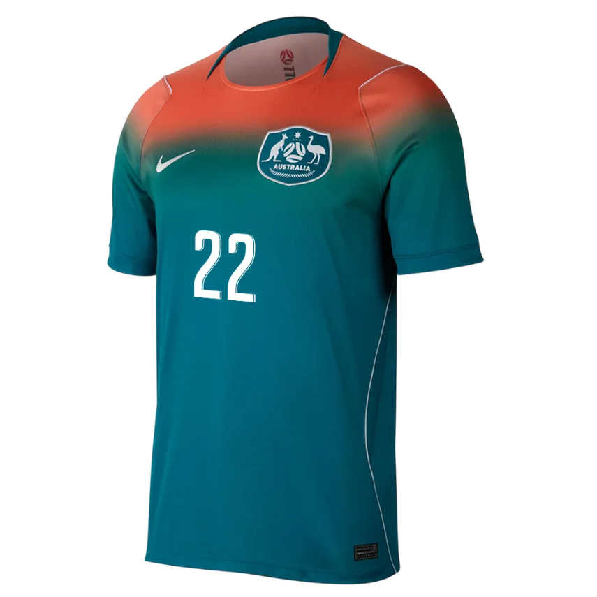 Australien VM 2026 Bortatröja Jackson Irvine 22 Fotbollströja Herr