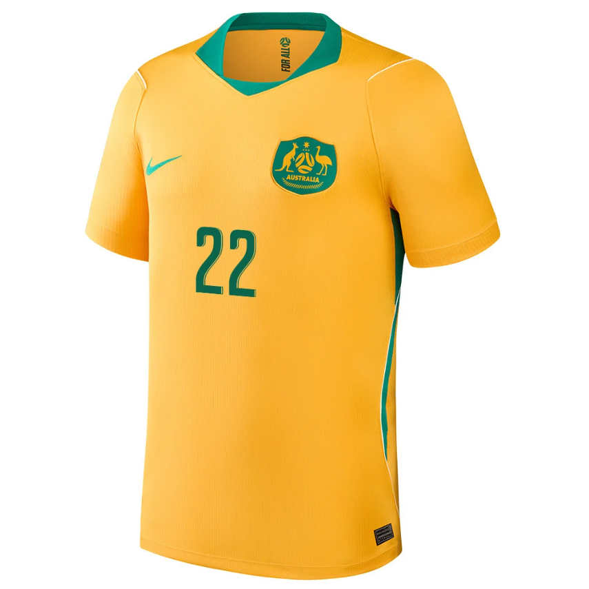 Australien VM 2026 Hemmatröja Jackson Irvine 22 Fotbollströja Herr