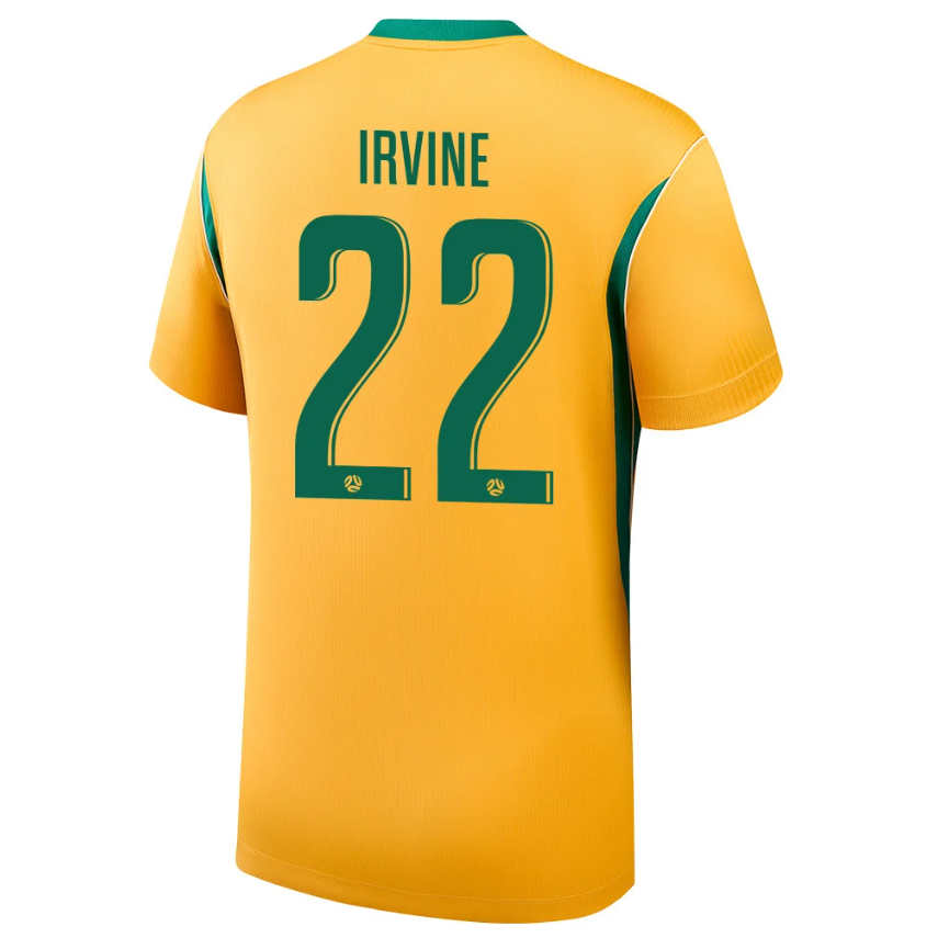 Australien VM 2026 Hemmatröja Jackson Irvine 22 Fotbollströja Herr