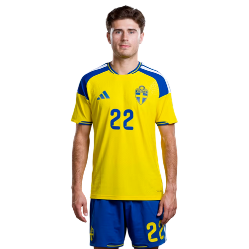 Besfort Zeneli 22 – Sverige VM 2026 Hemmaställ Fotbollströja Herr