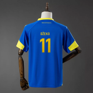Bosnien och Hercegovina Bortatröja 2023-2026 Edin Džeko 11 Herr Fotbollströja
