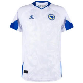 Bosnien och Hercegovina Bortatröja EM 2024 Herr – Kortärmad Fotbollströja