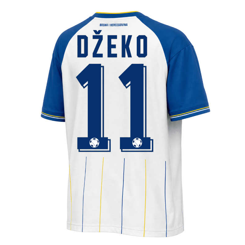 Bosnien och Hercegovina Bortatröja VM 2026 Edin Džeko 11 Herr Fotbollströja 2026/27