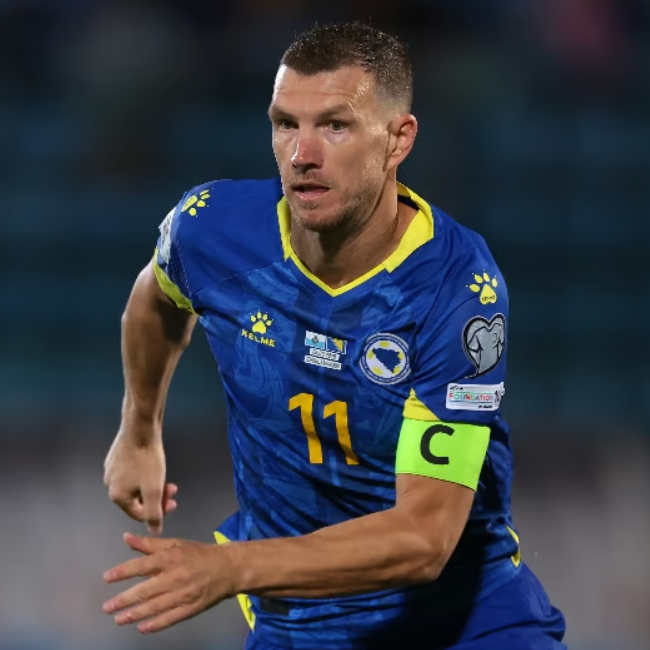 Bosnien och Hercegovina VM 2026 Hemmatröja Džeko #11 Herr