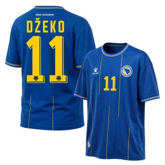 Bosnien och Hercegovina Hemmatröja VM 2026 Edin Džeko 11 Herr Fotbollströja 2026/27