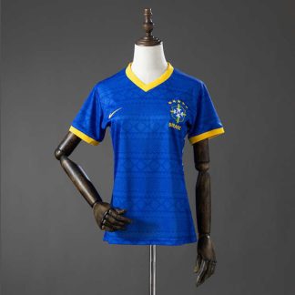 Brasilien Landslag VM 2026 Special Edition Blå Tröja Dam Fotbollströja