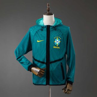 Brasilien VM 2026 Anthem Jacka Blå Herr Fotbollsträningsjacka