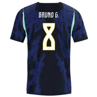 Brasilien VM 2026 Bortatröja Bruno Guimarães 8 Herr Fotbollströja