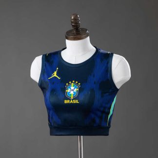 Brasilien VM 2026 Bortatröja Dam Crop Top Fotbollslinne