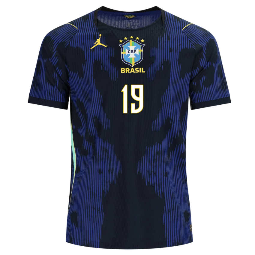 Brasilien VM 2026 Bortatröja Endrick 19 Herr Fotbollströja