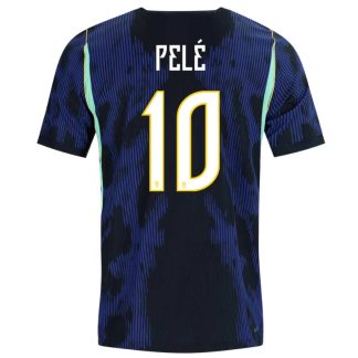 Brasilien VM 2026 Bortatröja Pelé 10 Herr Fotbollströja