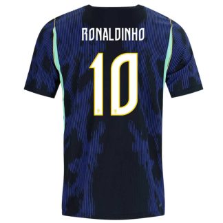 Brasilien VM 2026 Bortatröja Ronaldinho 10 Herr Fotbollströja