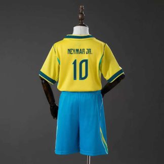 Brasilien VM 2026 Hemmaställ Barn Neymar Jr. 10 Fotbollströja med Shorts