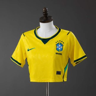 Brasilien VM 2026 Hemmatröja Dam Crop Top Fotbollströja