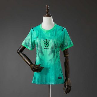 Brasilien VM 2026 Målvaktströja Grön Dam Fotbollströja
