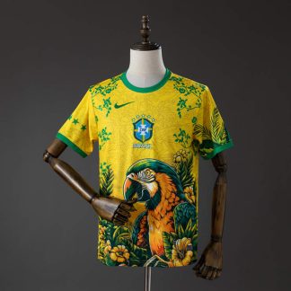 Brasilien VM 2026 Special Edition Gul Grön Herr Fotbollströja