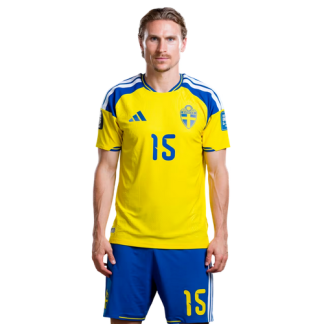 Carl Starfelt 15 – Sverige VM 2026 Hemmaställ Fotbollströja Herr