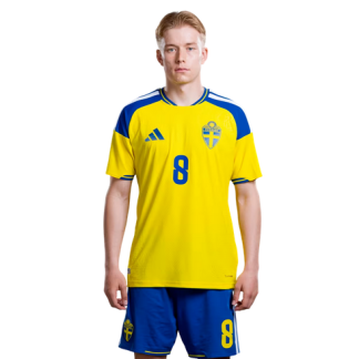Daniel Svensson 8 – Sverige VM 2026 Hemmaställ Fotbollströja Herr