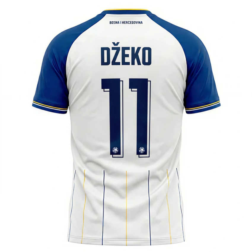 Edin Džeko 11 Bosnien och Hercegovina VM 2026 Bortatröja Herr Fotbollströja
