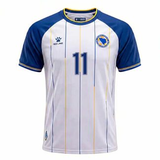 Edin Džeko 11 Bosnien och Hercegovina VM 2026 Bortatröja Herr Fotbollströja
