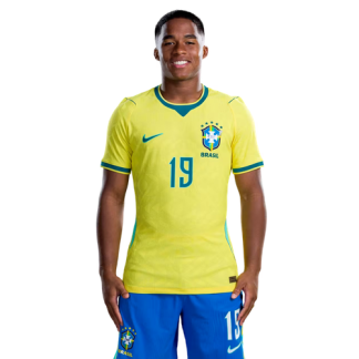 Endrick 19 Brasilien VM 2026 Hemmaställ Herr