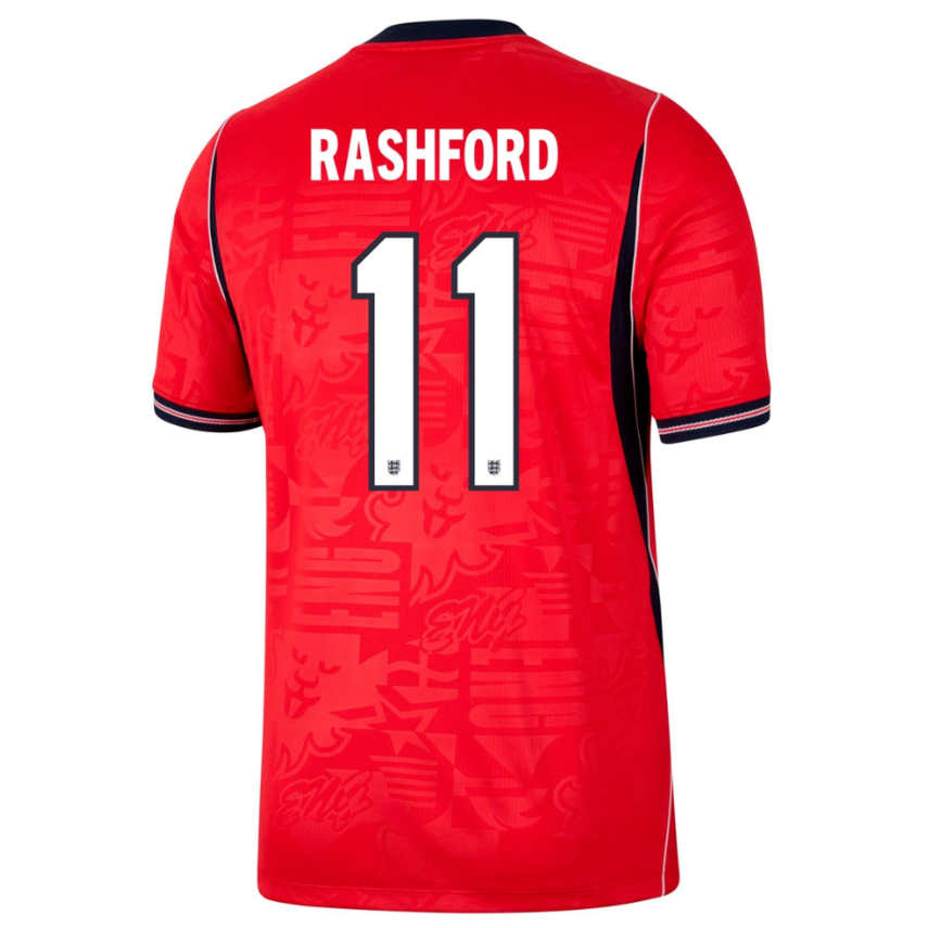 England Bortatröja VM 2026 Marcus Rashford 11 Herr Fotbollströja