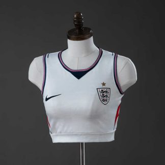 England VM 2026 Hemmatröja Crop Top Väst Dam Fotbollströja