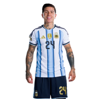 Enzo Fernández 24 Argentina VM 2026 Hemmaställ Herr