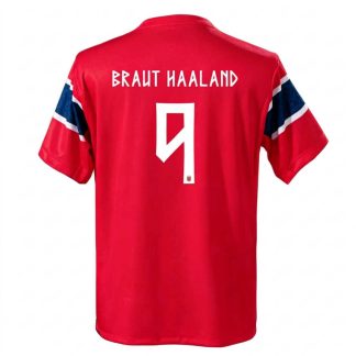 Erling Haaland 9 Norge Landslag VM 2026 Hemmatröja Herr Replica Fotbollströja