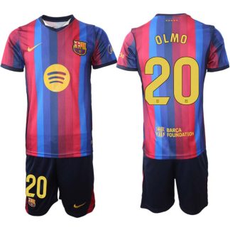 FC Barcelona Hemmaställ 2026/27 Dani Olmo 20 Herr Tröja och Shorts