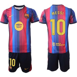 FC Barcelona Hemmaställ 2026/27 Lionel Messi 10 Herr Tröja och Shorts