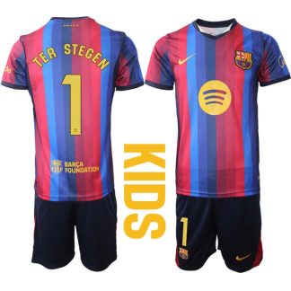 FC Barcelona Hemmaställ 2026/27 Marc-André ter Stegen 1 Barn Tröja och Shorts