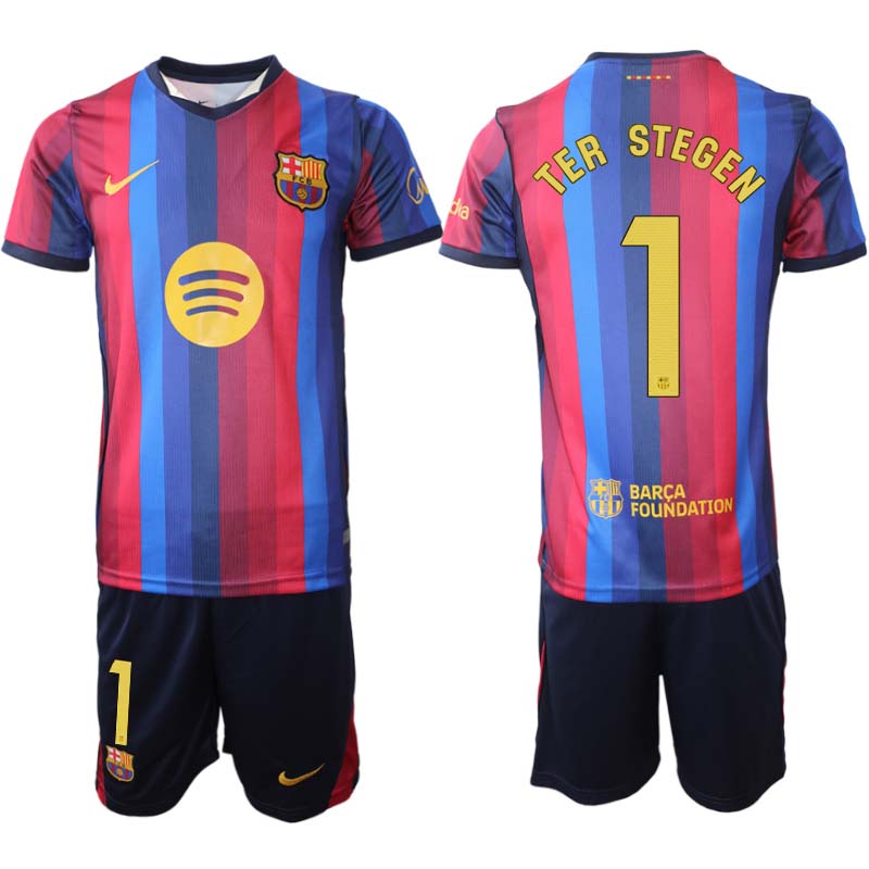 FC Barcelona Hemmaställ 2026/27 Marc-André ter Stegen 1 Herr Tröja och Shorts