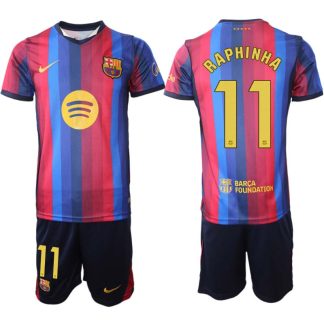 FC Barcelona Hemmaställ 2026/27 Raphinha 11 Herr Tröja och Shorts