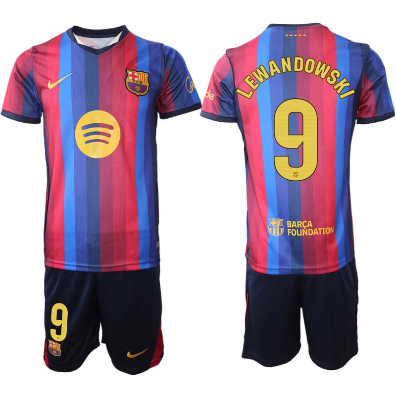 FC Barcelona Hemmaställ 2026/27 Robert Lewandowski 9 Herr Tröja och Shorts