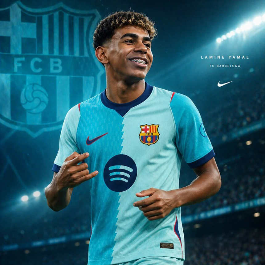 FC Barcelona Tredjetröja 2026/27 Herr Kortärmad Fotbollströja