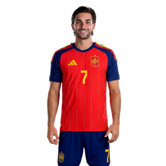 Ferran Torres 7 Spanien VM 2026 Hemmatröja Fotbollströja Set Herr