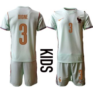 Frankrike VM 2026 Bortaställ Barn Lucas Digne 3 Fotbollströja med Shorts