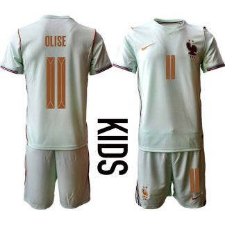Frankrike VM 2026 Bortaställ Barn Michael Olise 11 Fotbollströja med Shorts