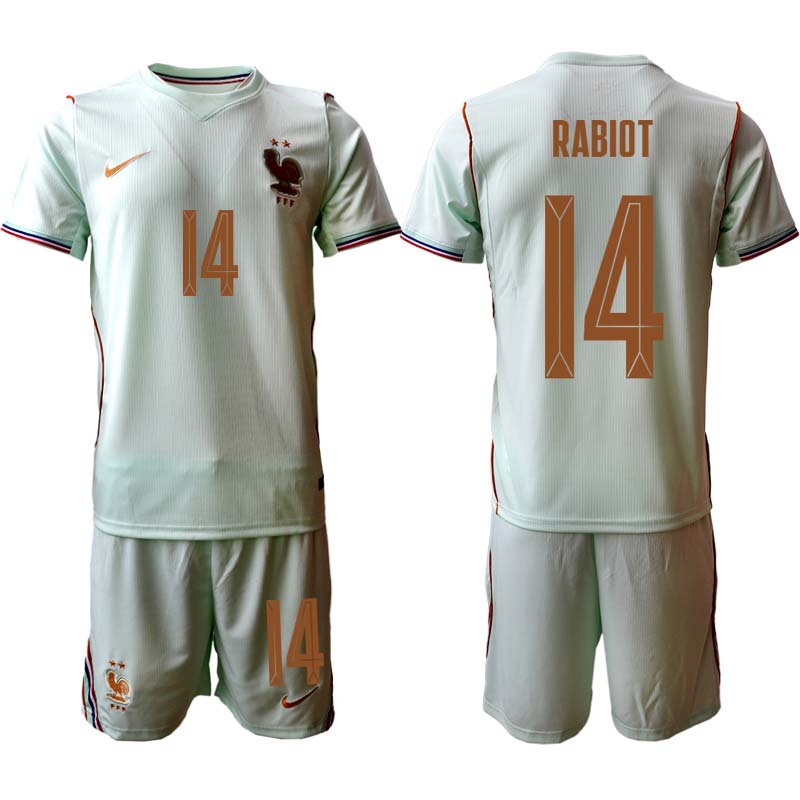Frankrike VM 2026 Bortaställ Herr Adrien Rabiot 14 Fotbollströja med Shorts