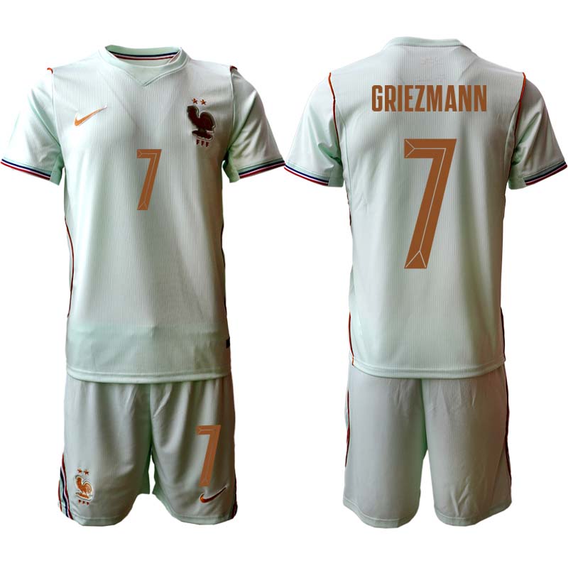 Frankrike VM 2026 Bortaställ Herr Antoine Griezmann 7 Fotbollströja med Shorts
